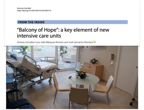 “El Balcón de la Esperanza”: Un elemento clave de las nuevas unidades de cuidados intensivos